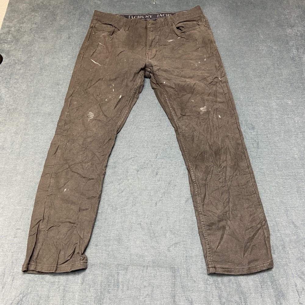 Jachs NY Jeans Mens 36x30 Brown Denim All Day Comfort Streetwear Straight Leg